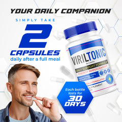 LIVORKA Viriltonic capsules inside bottle ready for daily use.