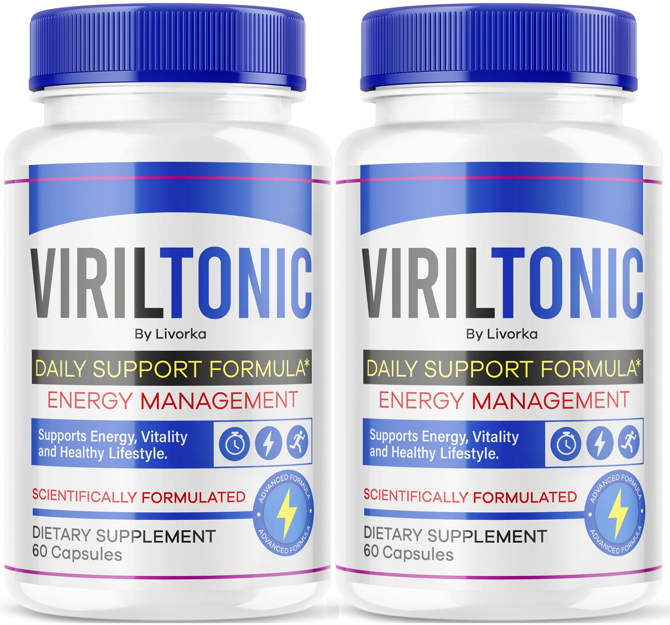 LIVORKA Viriltonic pack front view for daily wellness support.
