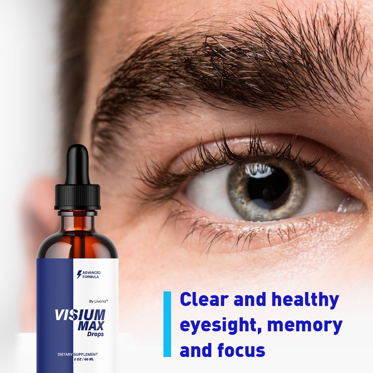 LIVORKA Visium Max Drops close-up of liquid formula