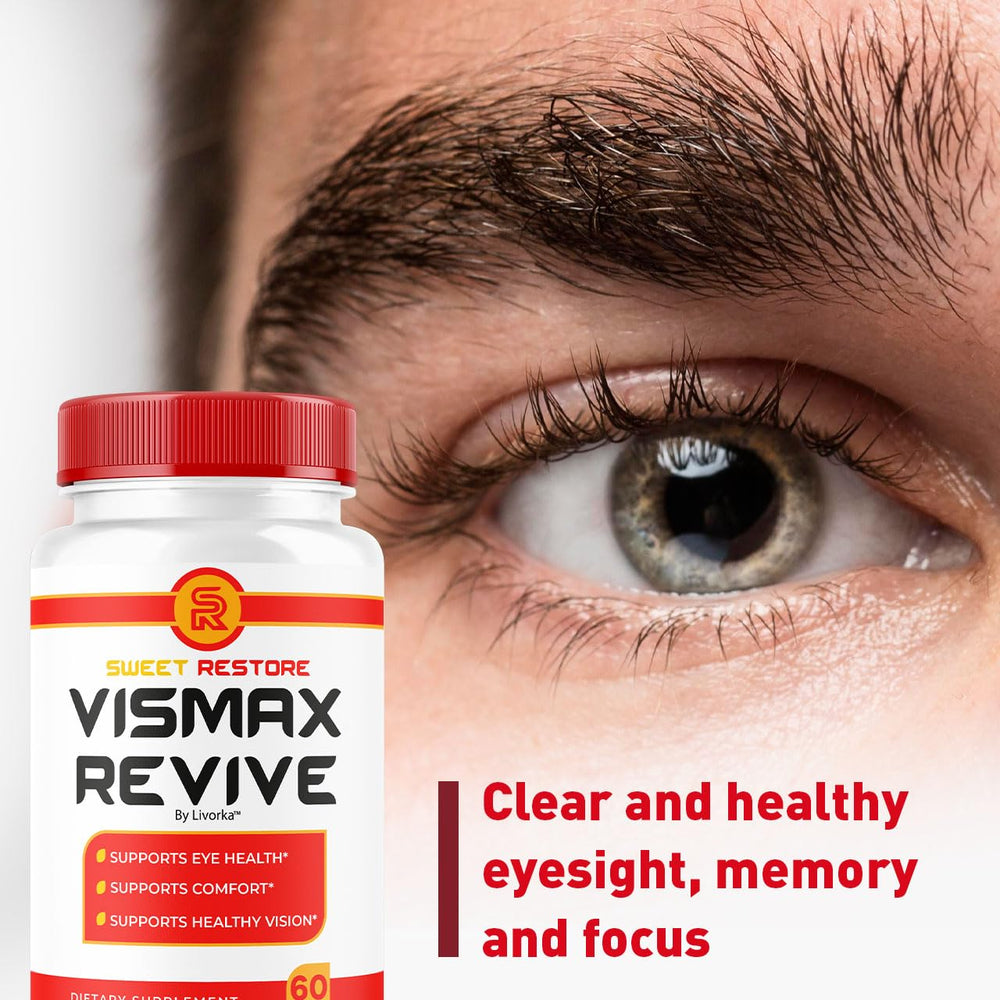 LIVORKA Vismax Revive pills on a dish suggesting a simple daily ritual.