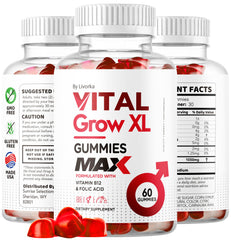 LIVORKA Vital Grow XL daily two-gummies serving in routine.