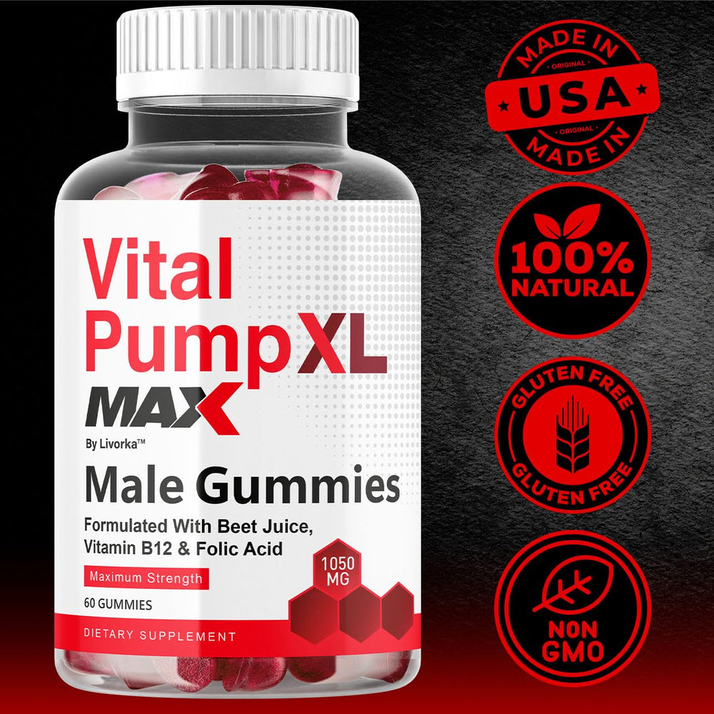 Ingredients list on Livorka Vital Pump XL Max bottle signals natural formulation.