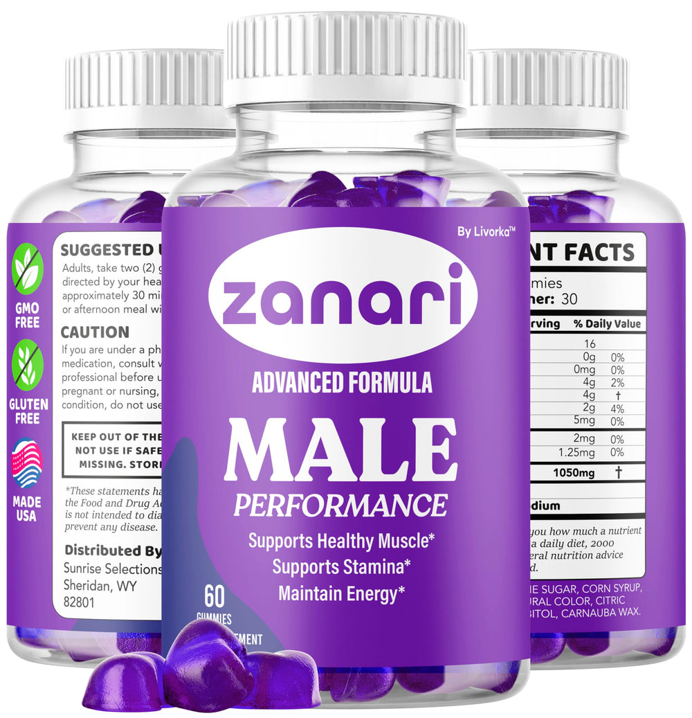 LIVORKA Zanari Gummies clean label and natural ingredients badge