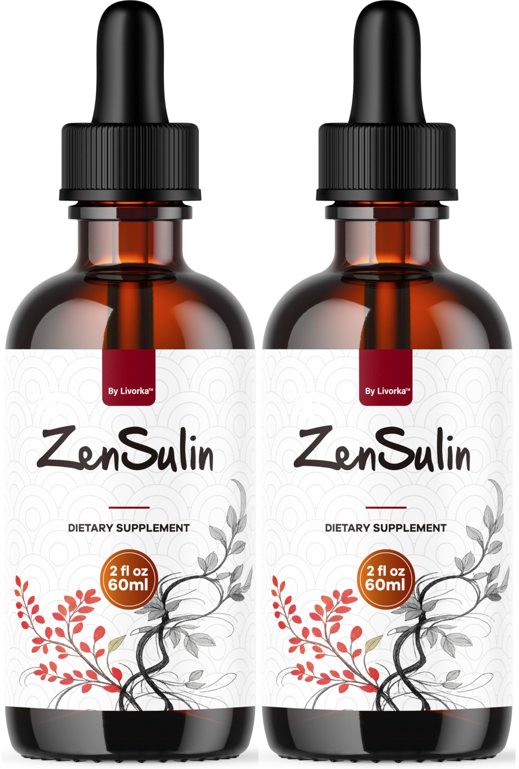 LIVORKA ZenSulin Drops bottle ready for daily vitality routine.
