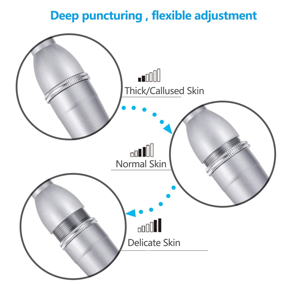 LK lancing device made of aluminum alloy, lightweight and durable.