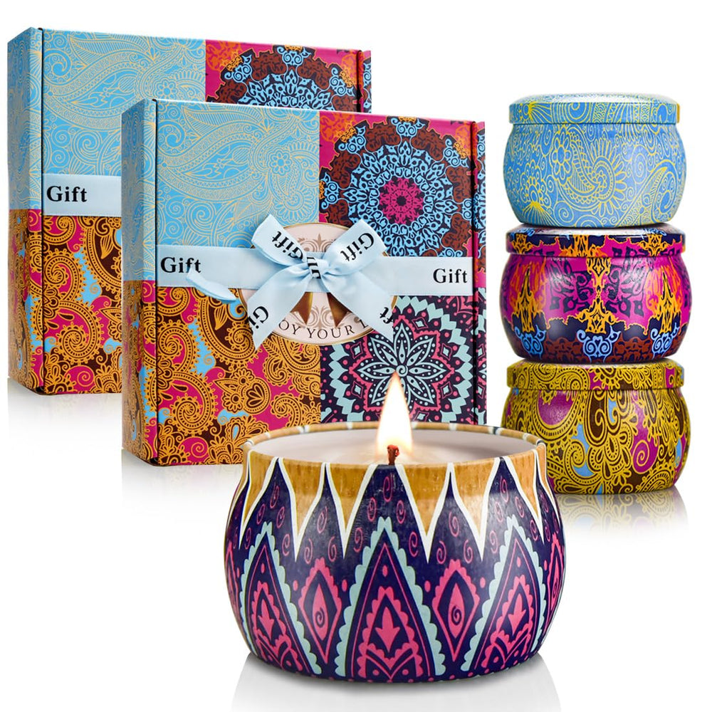 LKDJR candle gift set two sets eight candles ideal for gifting and home ambiance.