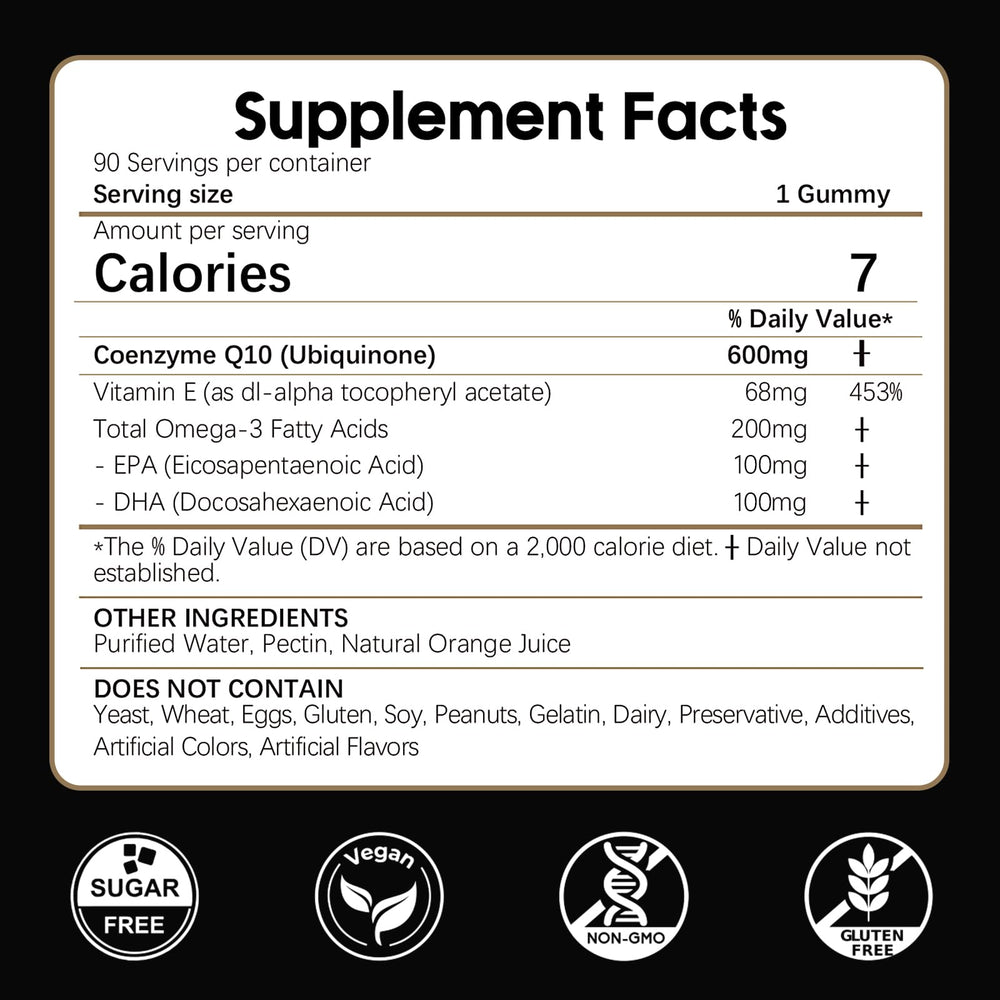 LKINT CoQ10 gummies orange pack showing convenient two-pack packaging.