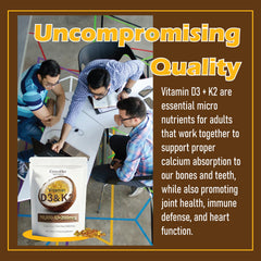 LKYCH CrownHer Naturals D3 K2 softgels taken as part of morning routine