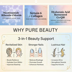Daily ritual scene with Pure Beauty capsule ready for everyday use.