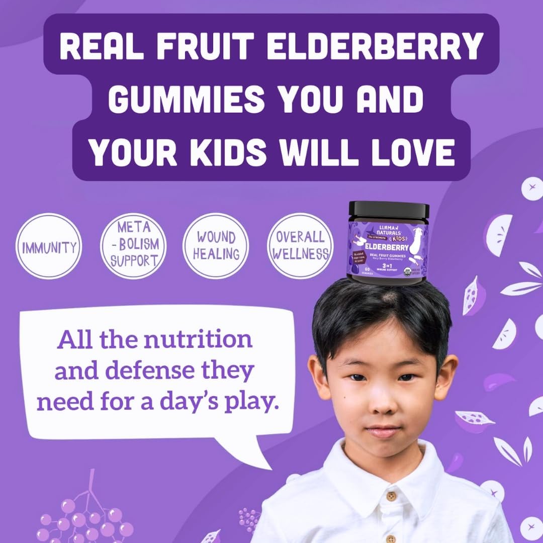Fruit-flavored gummies appealing to kids, Llama Naturals