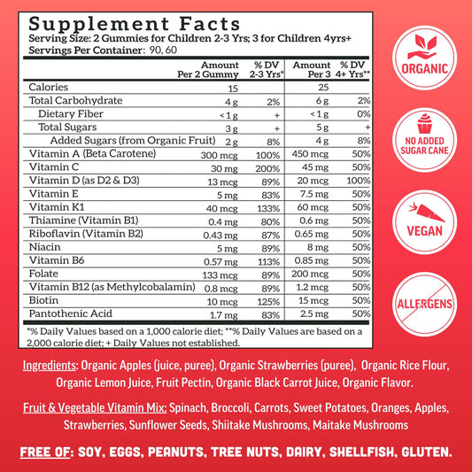 Close-up of strawberry gummies ideal for daily kid vitamins.