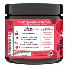 Llama Naturals vegan non-GMO multivitamin gummies for kids