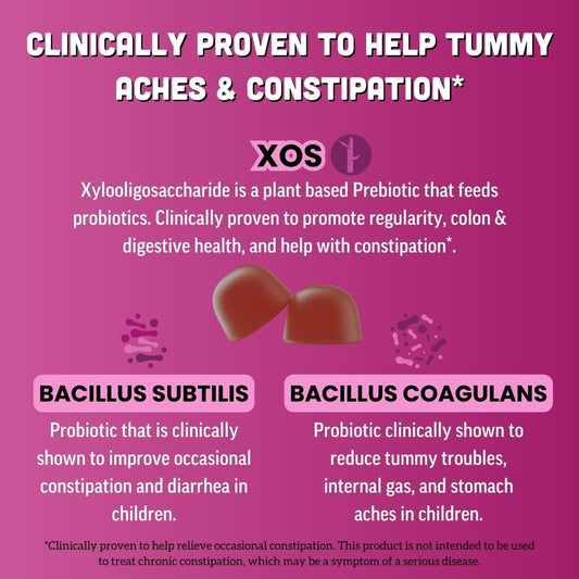 Llama Naturals kids probiotic gummies during snack time supports daily gut health.