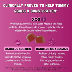 Llama Naturals kids probiotic gummies during snack time supports daily gut health.