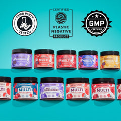 Llama Naturals multivitamin dentist-friendly gummy minimizes stickiness and tooth wear.