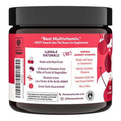 Llama Naturals multivitamin vegan non-GMO formula supports energy and immunity.