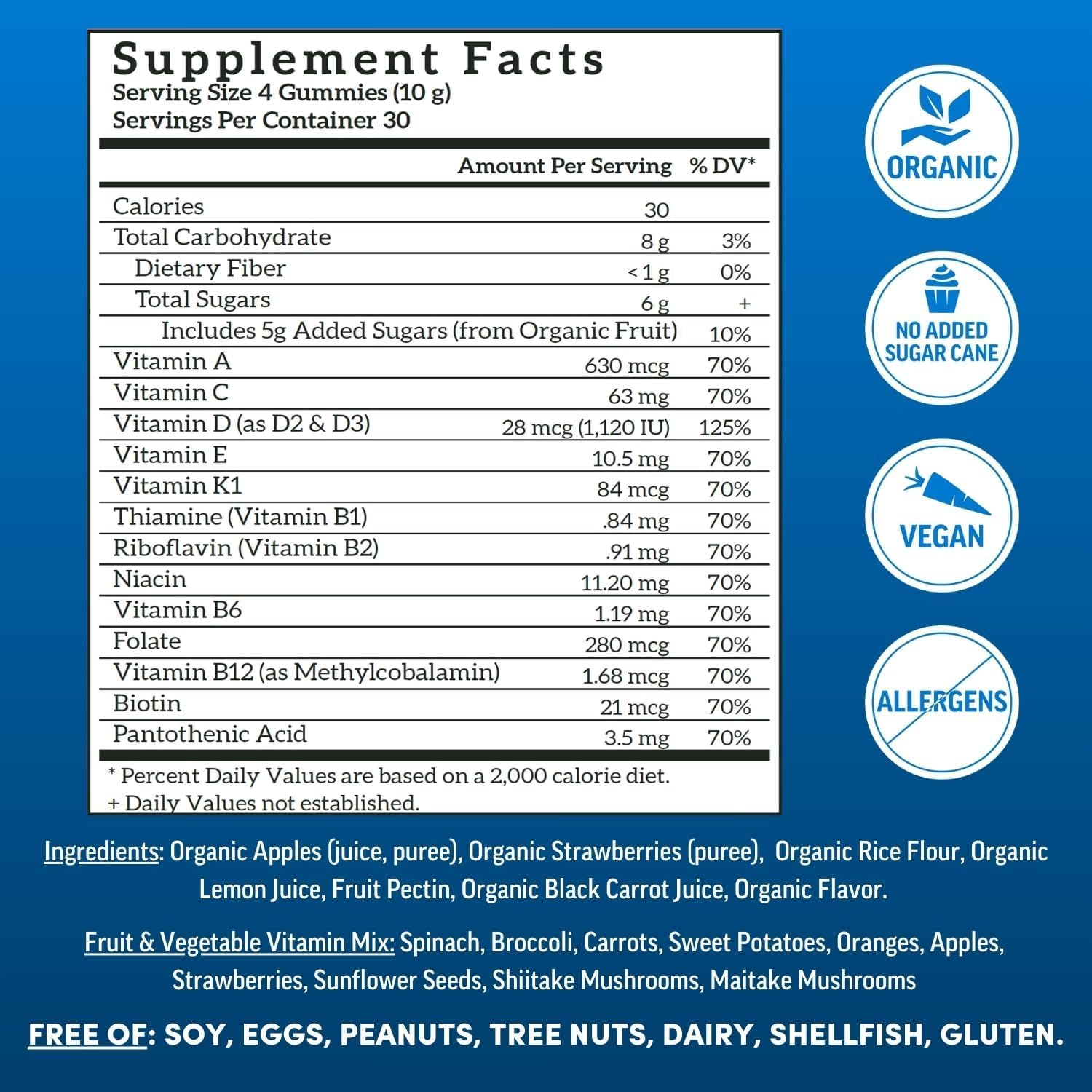 Llama Naturals organic fruit derived nutrients from whole foods