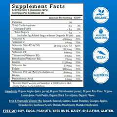 Llama Naturals organic fruit derived nutrients from whole foods