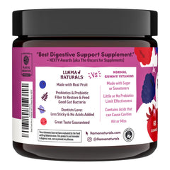 Llama Naturals vegan gummies use real fruit and are allergen-free