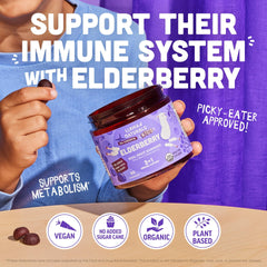Gummies on a plate with water beside, Llama Naturals for daily immune routine