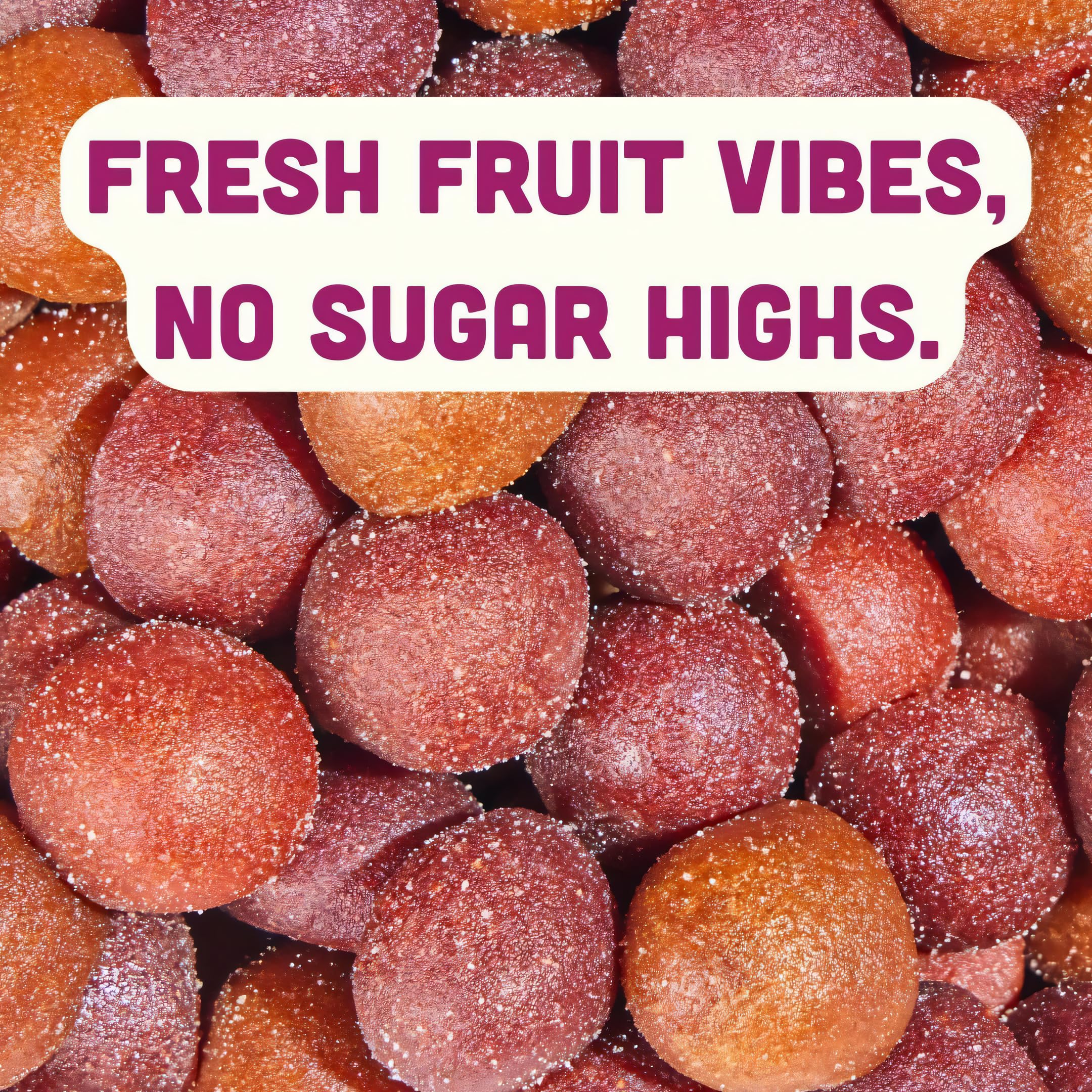 Llama Naturals whole-food vitamins graphic communicates vitamins from real fruit.