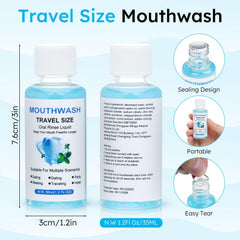 LLHQAMT travel mouthwash bulk pack of 100 bottles for easy refill.