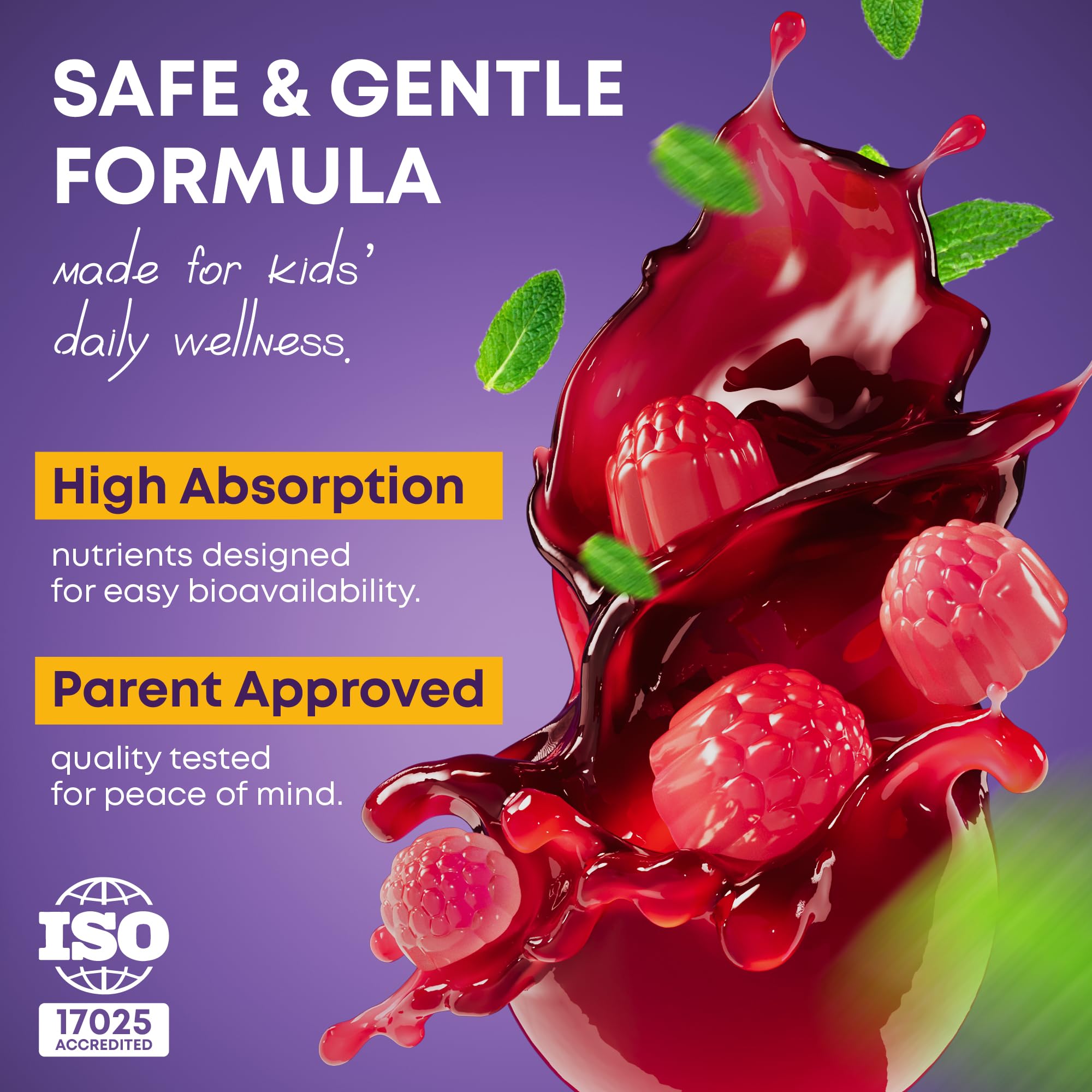 LM LILYNUTRAMOON Height Growth Gummies bottle pour for easy teen dosing