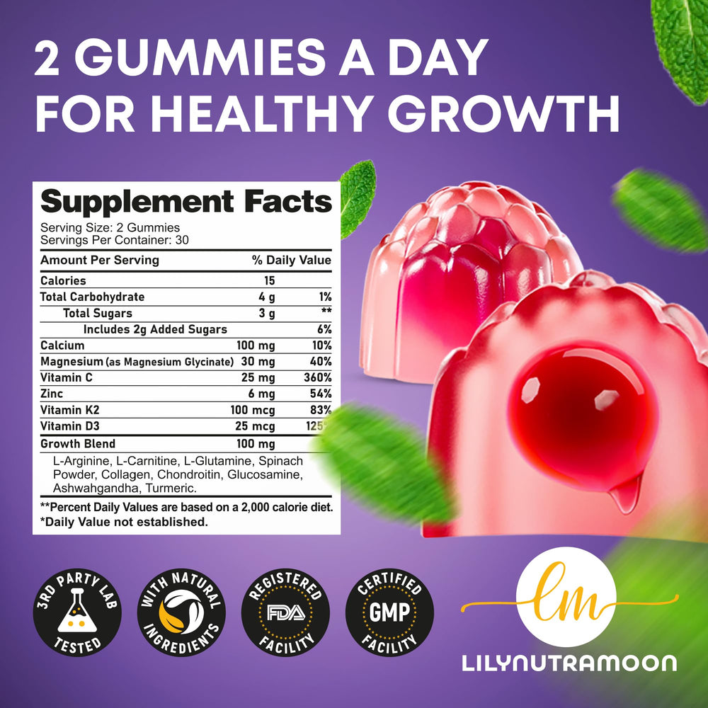 LM LILYNUTRAMOON Height Growth Gummies immunity support signals overall well-being
