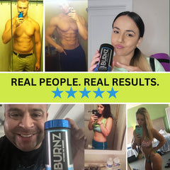 LMNITRIX Burnz EXT bottle back shows full ingredients and usage guidance