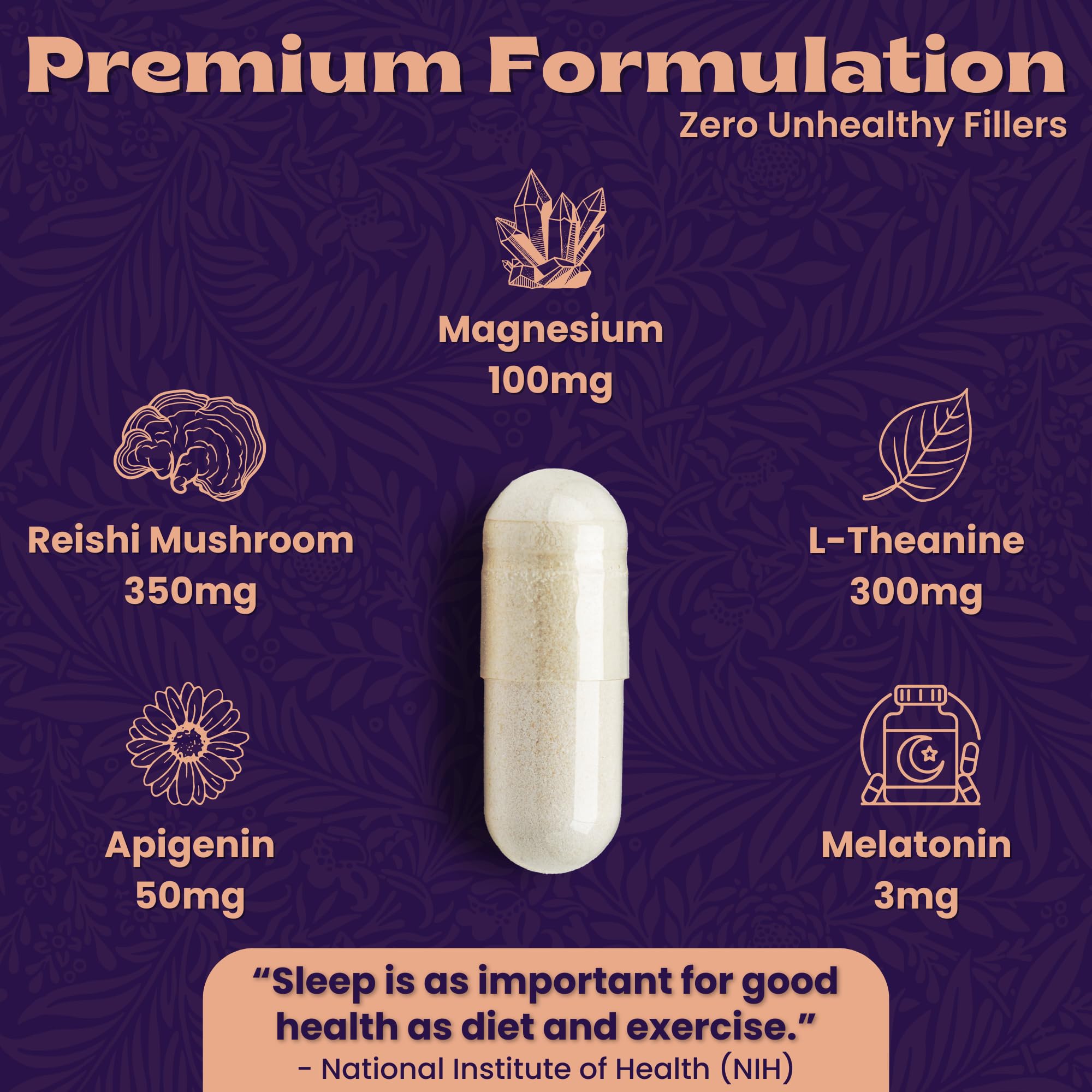 Local Nutrition Sleep Aid brand logo and bottle reflecting premium sleep support.