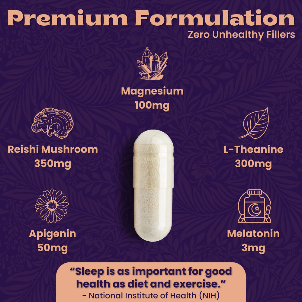 Local Nutrition Sleep Aid brand logo and bottle reflecting premium sleep support.