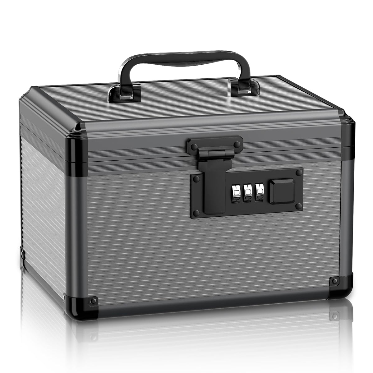 Lockbako medicine lock box with code secures pills and prevents unauthorized access.