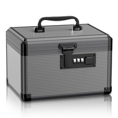 Lockbako medicine lock box with code secures pills and prevents unauthorized access.