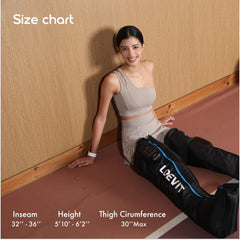 LOEVIT full-leg compression 360 delivers continuous wrap for improved circulation during long days