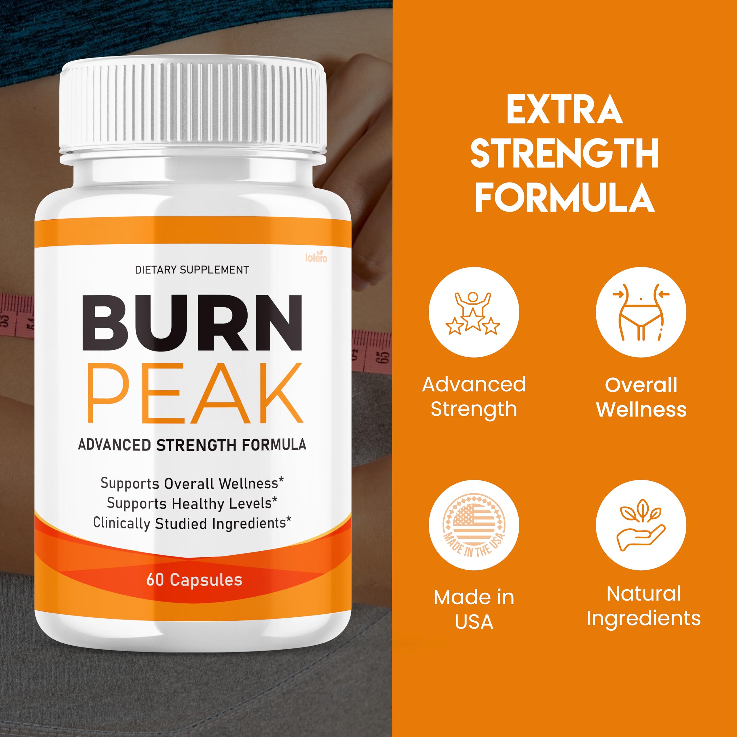 Lofero Burn Peak two-pack box, convenient wellness bundle.