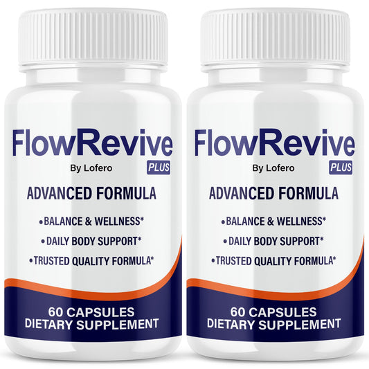 Lofero FlowRevive bottle front view supports urinary comfort for daily wellness.