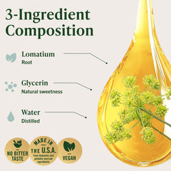 Three-ingredient lomatium formula—simple vegan blend.