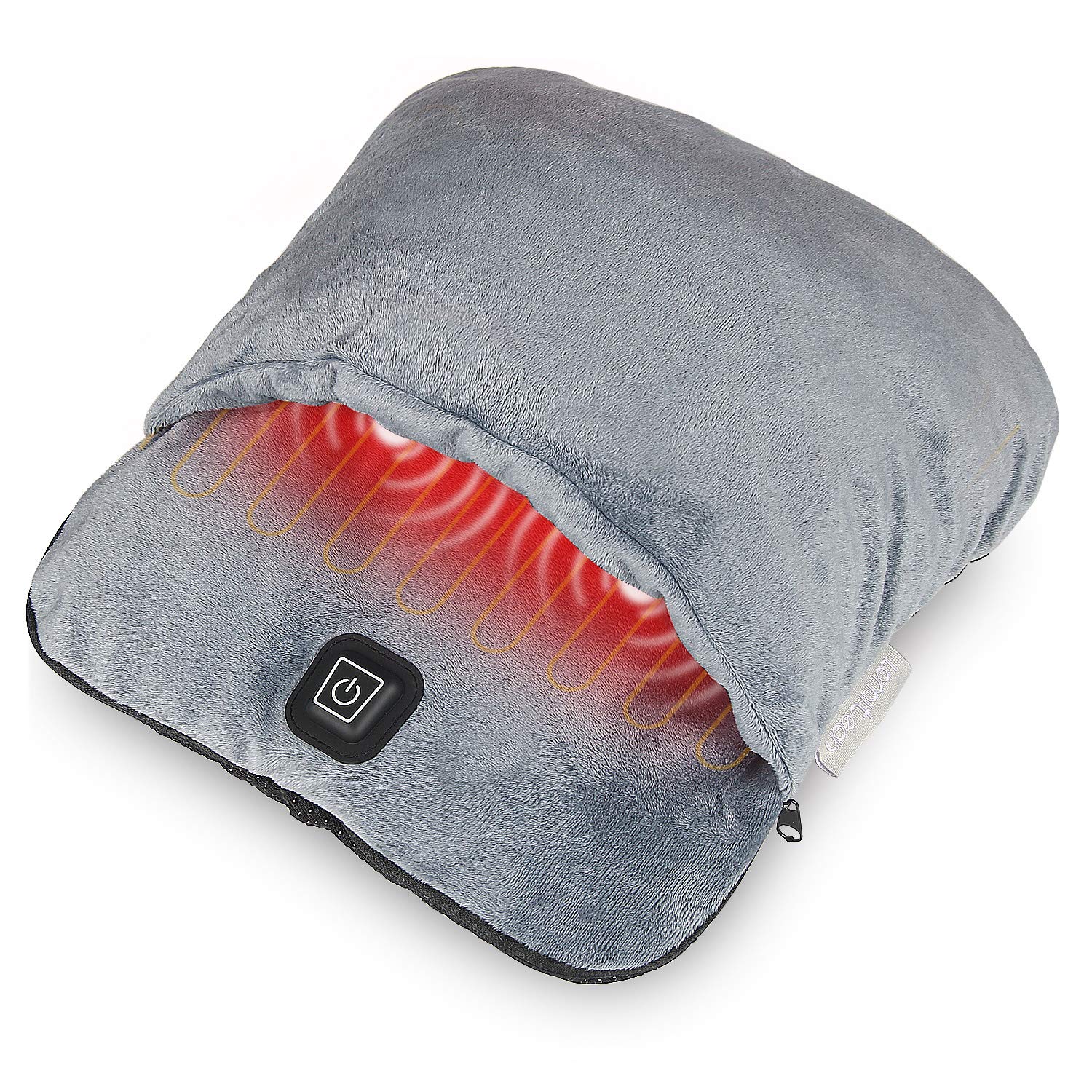 Lomitech electric foot warmer with heat and massage for relaxing feet at home