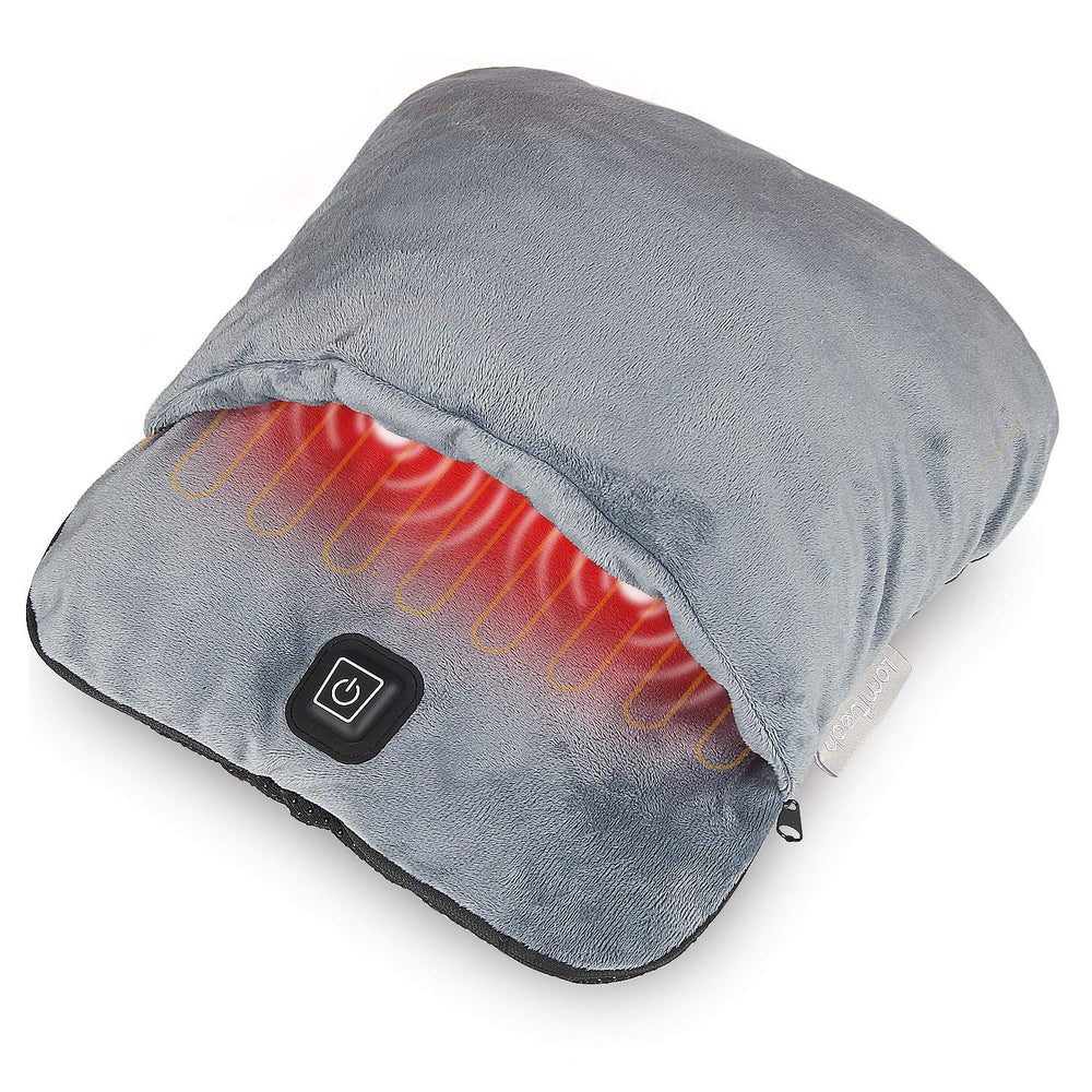 Lomitech electric foot warmer with heat and massage for relaxing feet at home