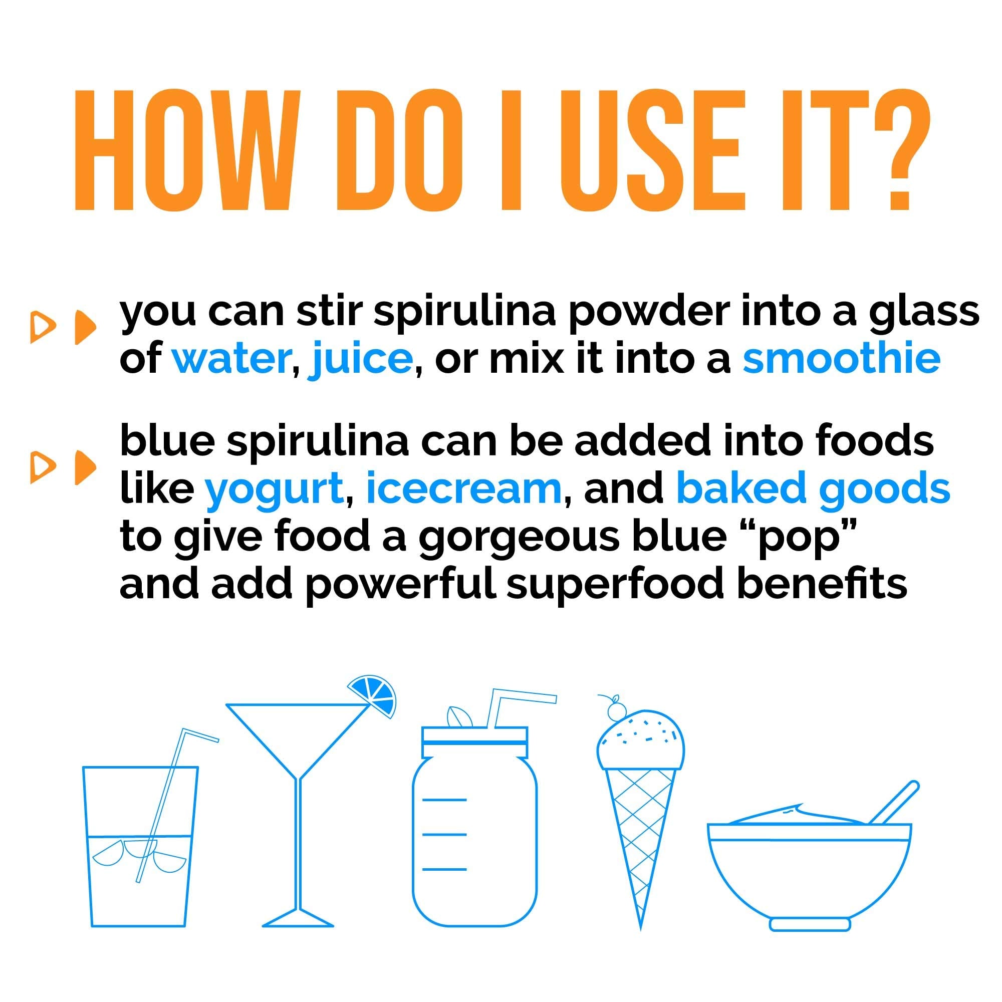 Lone Star Botanicals blue spirulina powder packaging highlights vegan and non-GMO ingredients