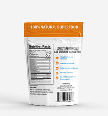 Lone Star Botanicals Blue Spirulina powder scoop ready for quick shakes and bowls