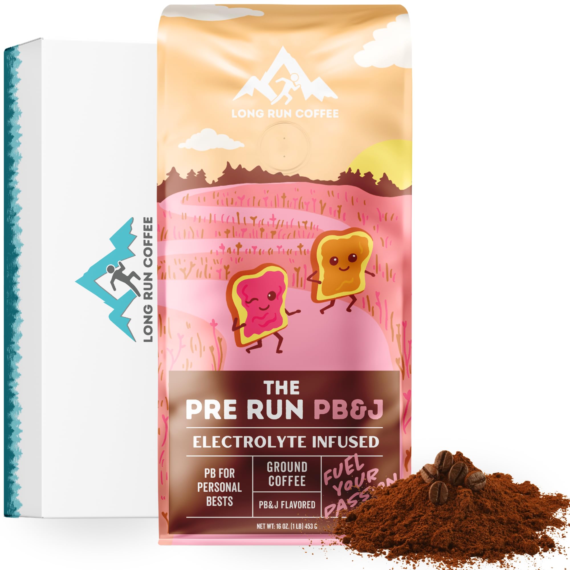 Long Run Coffee peanut butter jelly brew cup energizing your training.