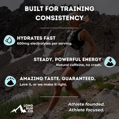 Long Run Ready to Run on-the-go bottle setup for easy hydration.