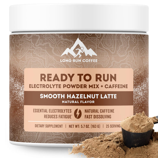 Long Run Ready to Run tub shown for convenient hydration with 25 servings.