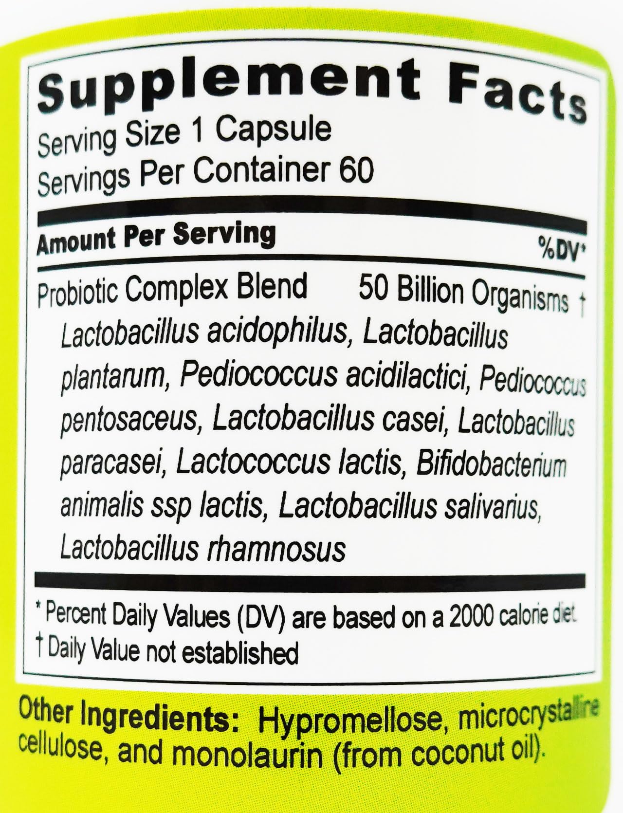 Longevity EnteroPro with spinach powder ingredient in natural blend