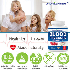 Longevity Premier label close-up highlights hawthorn and chamomile for everyday wellness