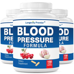 Longevity Premier Blood Pressure Bottle close-up for daily wellness support