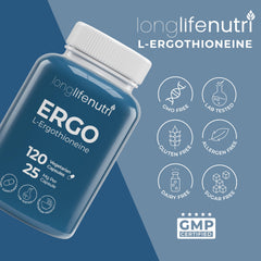 L-Ergothioneine capsules on white plate ready for daily intake.