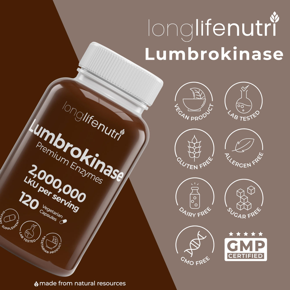 LongLifeNutri Lumbrokinase daily-use setting demonstrates convenient wellness support.