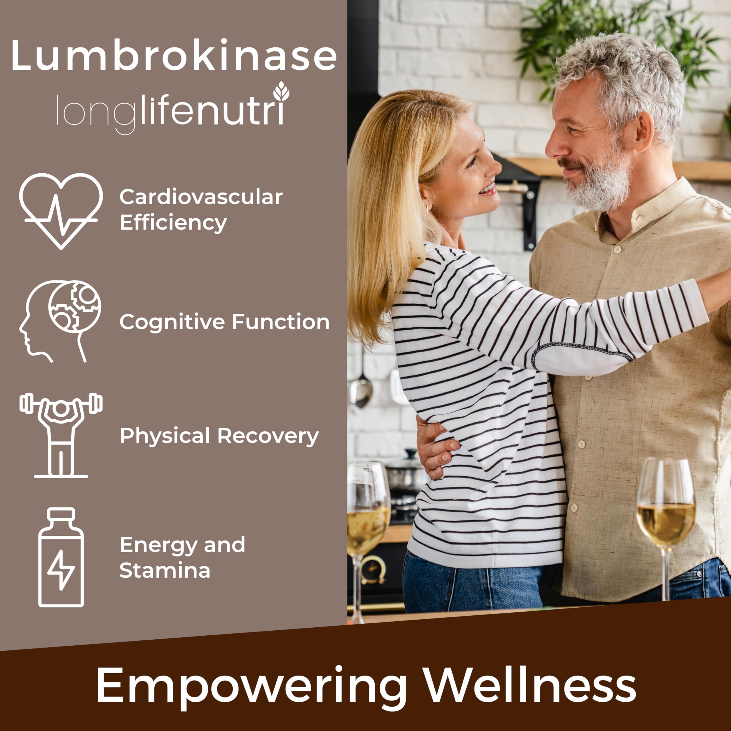 LongLifeNutri Lumbrokinase pills-organizer included helps with daily routine.